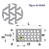 Перфолист плоский Гречка Dg 5–2,9–6,3x4,4 (1000x2000)–0,7 оц 08кп