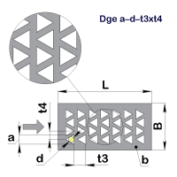 Перфолист плоский Гречка Dge 10-5,8-11,3x8,2 (1000x2000)-0,5 оц 08кп