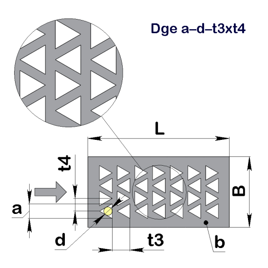 Перфолист плоский Гречка Dge 3,5–2–4,2x3,5 (1000x2000)–0,5 х/к 08кп