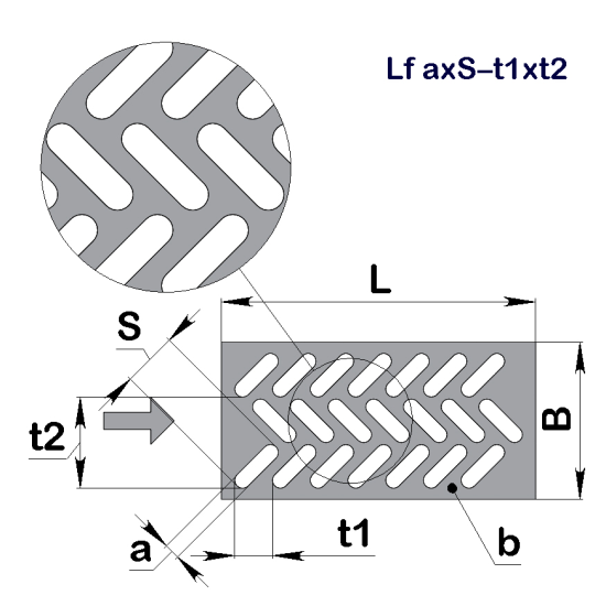Перфолист плоский Ялинка Lf 1,8x20-5,6x31,4 (1000x2000)-0,7 оц 08кп