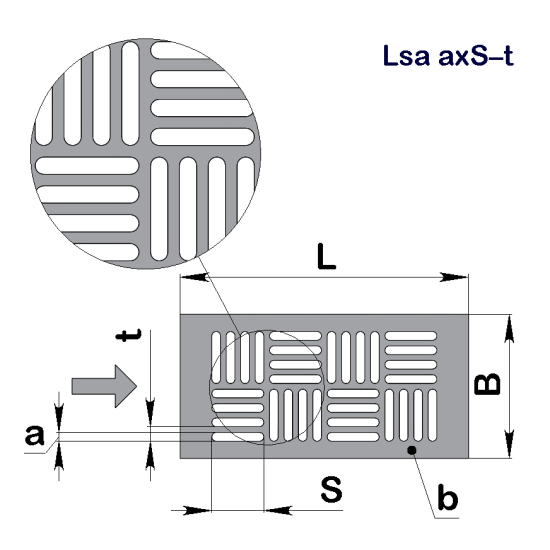 Перфолист плоский Шахівниця Lsa 4,25x25–7,5 (1000x2000)–0,8 оц 08кп