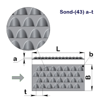 Перфолист рельефный Греппель№5 Sond-(43) 0,8–1,6 (1000x2000)–0,5 оц 08кп