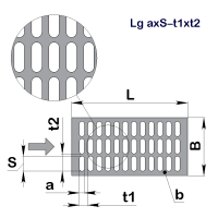 Решето БІС (БЛС) Lg 0,8x10-2,2x14 (750x1000)-0,55 оц 08кп