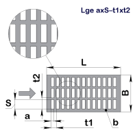 Решето БІС (БЛС) Lge 0,5x8-2x12 (750x1000)-0,55 оц 08кп