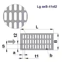 Решето БЦС (МЗП) Lg 3,8x25–7x30 (490x990)–1 х/к 08кп