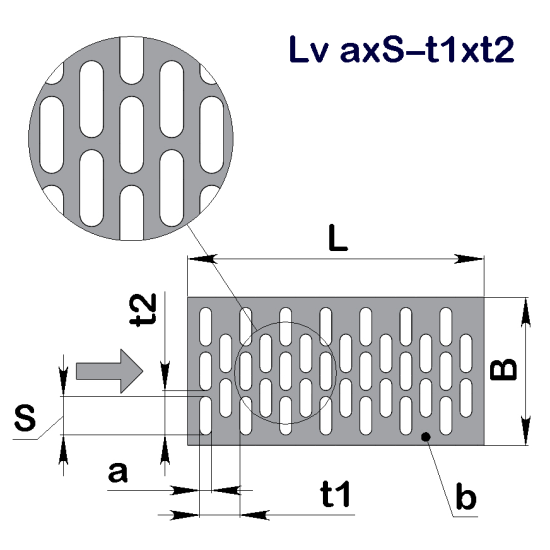 Решето Петкус U12 Lv 0,8x10–4,4x14 (714x292)–0,55 оц 08кп без бортов