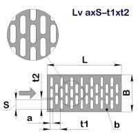 Решето Петкус U12 Lv 1,1x20-5,6x24 (714x292)-0,8 оц 08кп без бортів