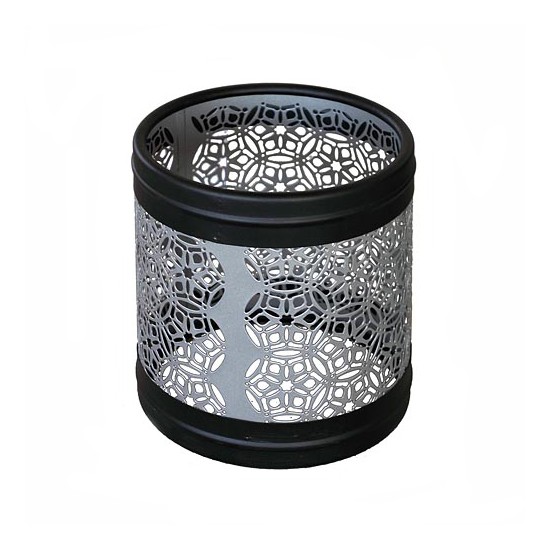 Кашпо металеве квіткове Квітка 30л (400x320)–1 оц 08кп ППл RAL 7040