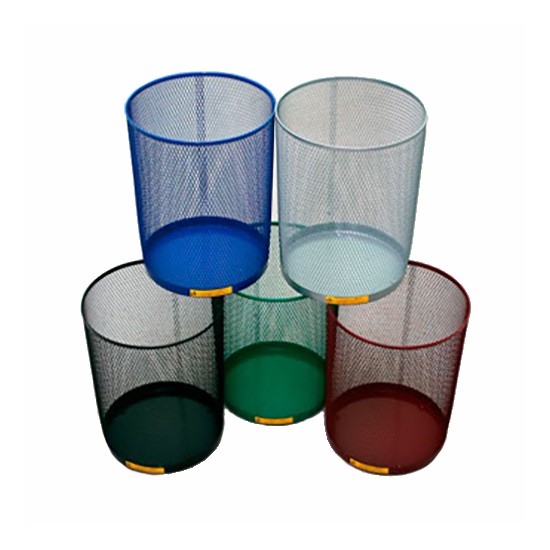 Кошик металевий мобільний Ажур 15л (325x250)–0,55 оц 08кп ППл RAL 5002