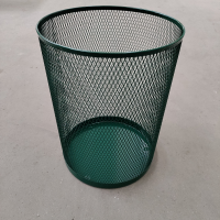 Кошик металевий мобільний Ажур 15л (325x250)–0,55 оц 08кп ППл RAL 6005