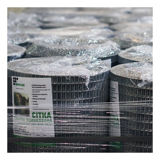 Сетка проволочная сварная Св–25,4x25,4 рулон (1500x20000)–1,8 оц Ст1