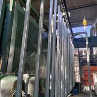 Стовп огорожі в бетон Оригінал/Місто-С 36х56–H2,03 (2500)–1,5 оц 08кп ППл RAL 7016