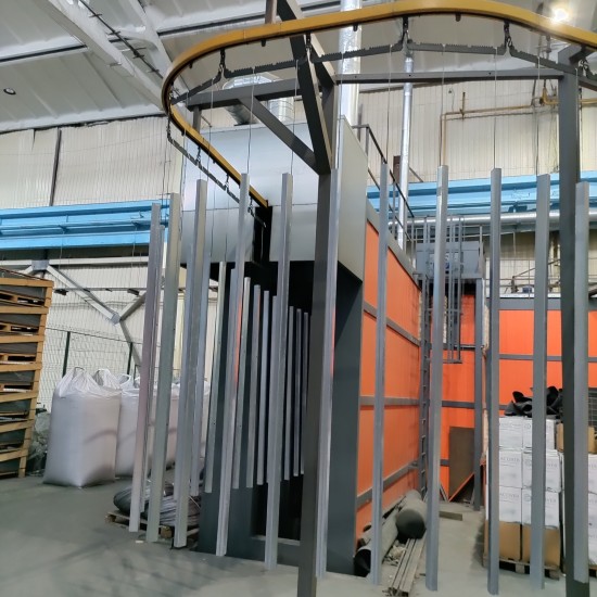 Столб ограждения на анкер Дуос-С 36х56–H1,03 (1100)–1,5 оц 08кп ППл RAL 7016