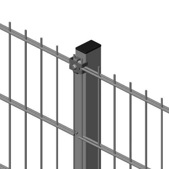 Столб ограждения на анкер Дуос-С 36х56–H2,03 (2100)–1,5 оц 08кп ППл RAL 7016