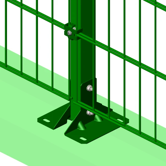 Стовп огорожі на анкер Дуос-С 36х56–H2,4 (2500)–1,5 оц 08кп ППл RAL 6005