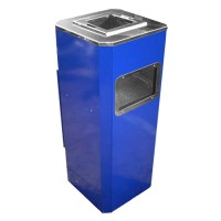 Урна металева великого об'єму Рів'єра 120л (1220x500x500) - 1,5 оц 08кп з попільн. ППл RAL 5002