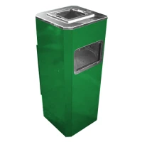 Урна металева великого об'єму Рів'єра 120л (1220x500x500) - 1,5 оц 08кп з попільн. ППл RAL 6005