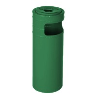 Урна металлическая мобильная Аляска 20л (610x235)–0,7 оц 08кп ППл RAL 6005