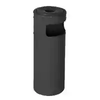 Урна металлическая мобильная Аляска 20л (610x235)–0,7 оц 08кп ППл RAL 9005