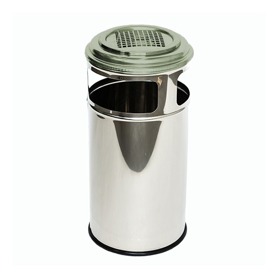 Урна металлическая мобильная Барселона 35л (620x310)–0,8 AISI 430 BA (кр.,реш.-краш.)