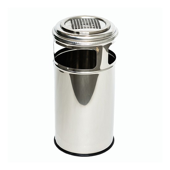 Урна металева мобільна Барселона 45л (670x310)–1 AISI 304 BA