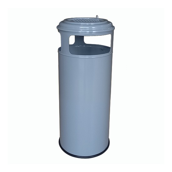 Урна металлическая мобильная Барселона 45л (670x310)–1 оц 08кп ППл RAL 7040