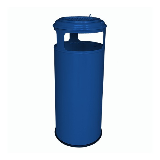 Урна металева мобільна Барселона 45л (670x310)–1 оц 08кп з відром ППл RAL 5002