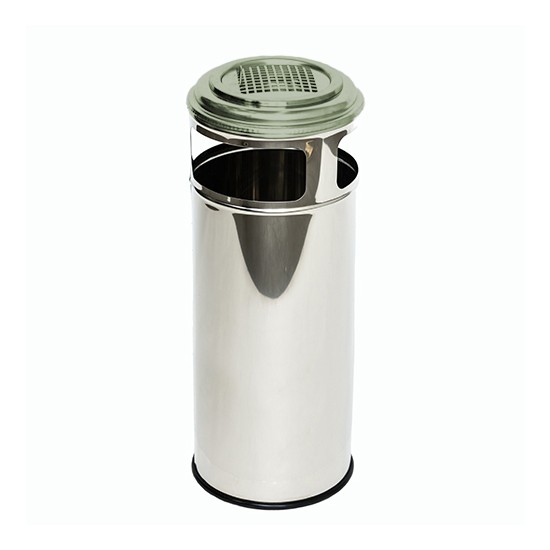 Урна металева мобільна Барселона 55л (870x310)–0,8 AISI 430 BA (кр., реш.-фарб.)