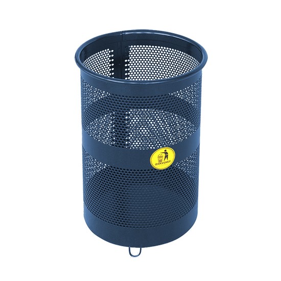 Урна металлическая мобильная Бункер 38л (540x330)–1 оц 08кп ППл RAL 5002