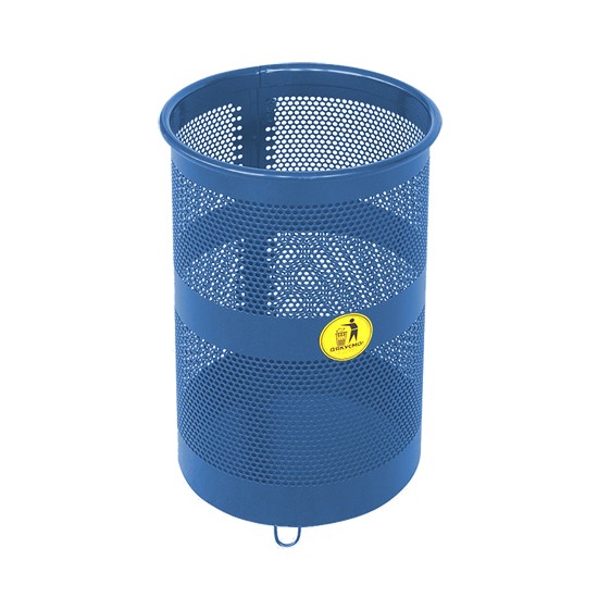 Урна металлическая мобильная Бункер 38л (540x330)–1 оц 08кп ППл RAL 5017