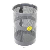 Урна металева мобільна Бункер 38л (540x330)–1 оц 08кп ППл RAL 7040