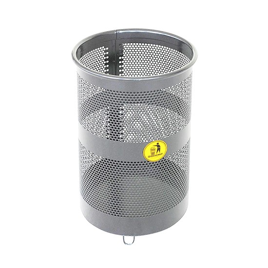 Урна металева мобільна Бункер 38л (540x330)–1 оц 08кп ППл RAL 7040