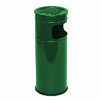 Урна металева мобільна Мальборо 20л (610x235)–0,7 оц 08кп ППл RAL 6005