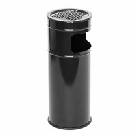 Урна металева мобільна Мальборо 20л (610x235)–0,7 оц 08кп ППл RAL 9005