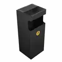 Урна металлическая навесная Давид 25л (625x250x235)–0,8 х/к 08кп ППл RAL 9005