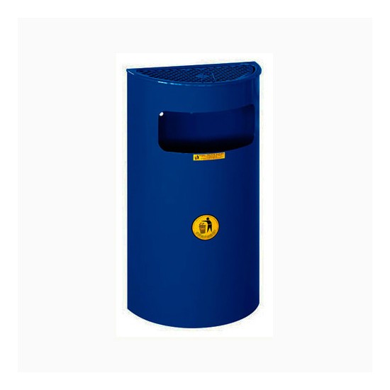 Урна металева навісна Монте-Карло 17л (600x320x168)–0,8 ц 08кп з відром ППл RAL 5002