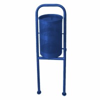 Урна металлическая стационарная Сатурн 20л (1379x440x310)–1 оц 08кп ППл RAL 5002