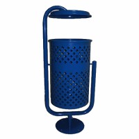 Урна металева стаціонарна Сатурн-Схід 20л (980x412x310)–1 оц 08кп ППл RAL 5002