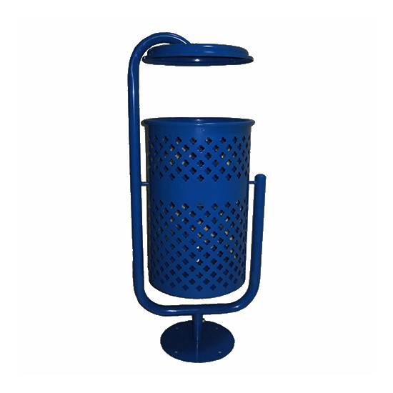 Урна металева стаціонарна Сатурн-Схід 20л (980x412x310)–1 оц 08кп ППл RAL 5002