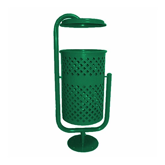 Урна металева стаціонарна Сатурн-Схід 20л (980x412x310)–1 оц 08кп ППл RAL 6005