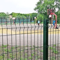 Панель огорожі дротяна Бриз Місто H1,23–4/3 (1230x2500) х/к Ст1 ТПК RAL 6005