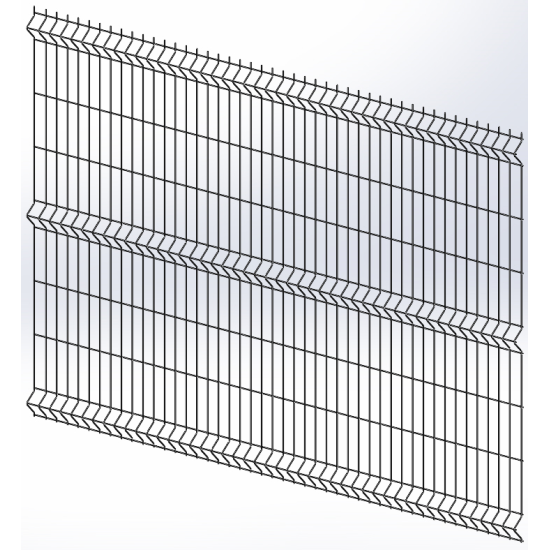 Панель огорожі дротяна Бриз Місто H1,53–4/3 (1530x2500) х/к Ст1 ТПК RAL 7016