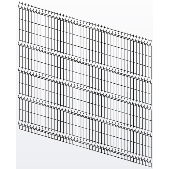 Панель огорожі дротяна Бриз Місто H2,4–4/3 (2400x2500) х/к Ст1 ТПК RAL 7016