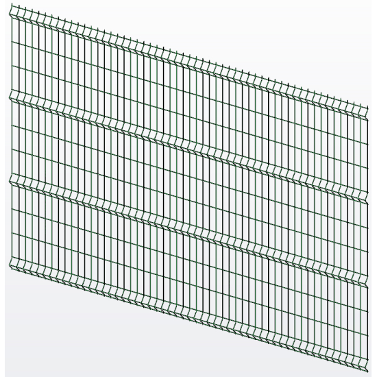 Панель огорожі дротяна Місто H2,23–4/3 (2230x3000) оц Ст1 ППл RAL 6005