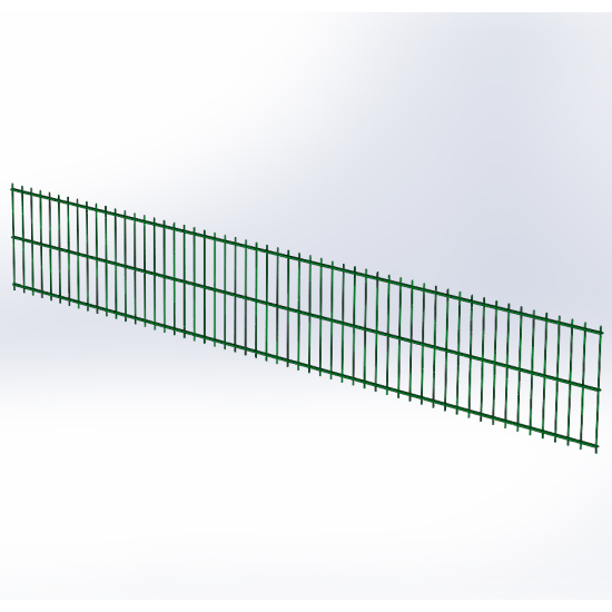 Панель огорожі дротяна Дуос H0,45–5/4/5 (450x3000) оц Ст1 ППл RAL 6005