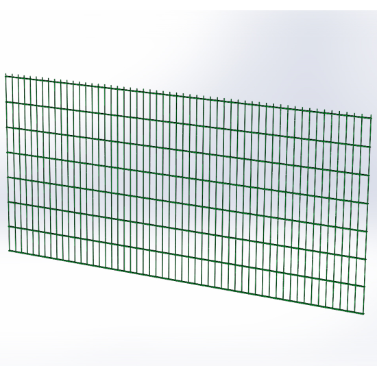 Панель огорожі дротяна Дуос H1,43–6/5/6 (1430x3000) оц Ст1 ППл RAL 6005