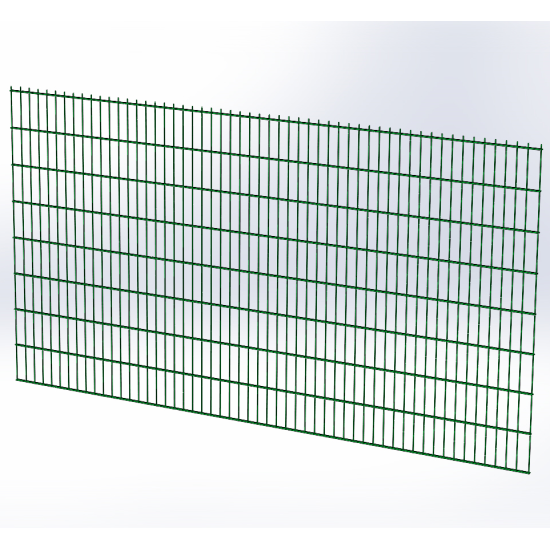Панель огорожі дротяна Дуос H1,63–6/5/6 (1630x3000) оц Ст1 ППл RAL 6005
