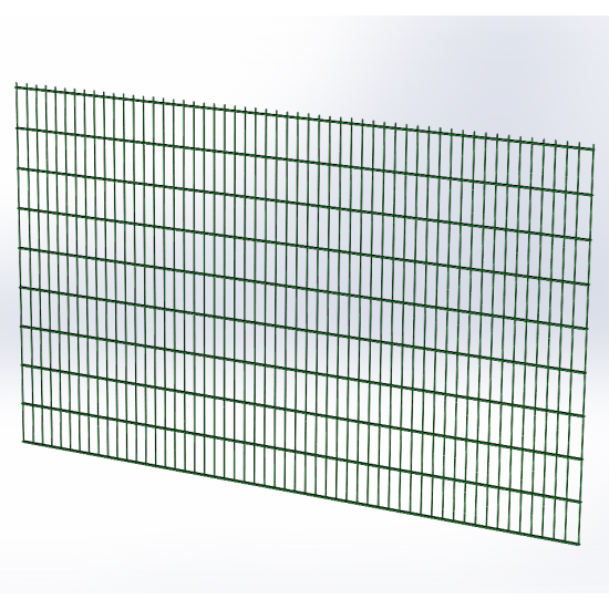 Панель огорожі дротяна Дуос H1,83–5/4/5 (1830x3000) оц Ст1 ППл RAL 6005