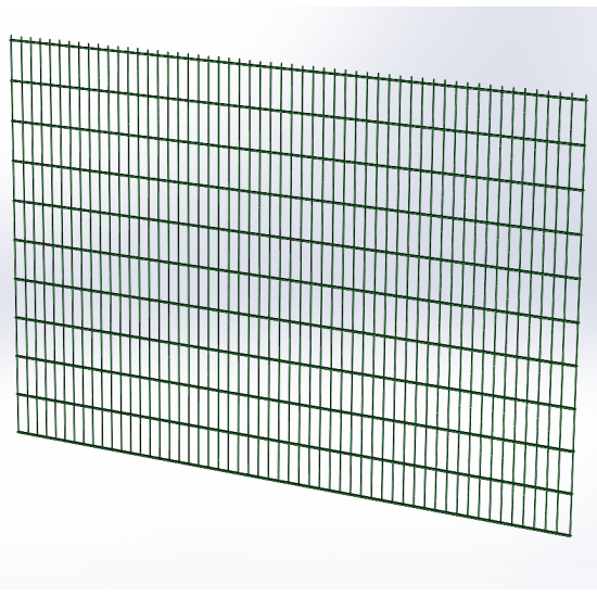 Панель огорожі дротяна Дуос H2,03–5/4/5 (2030x3000) оц Ст1 ППл RAL 6005