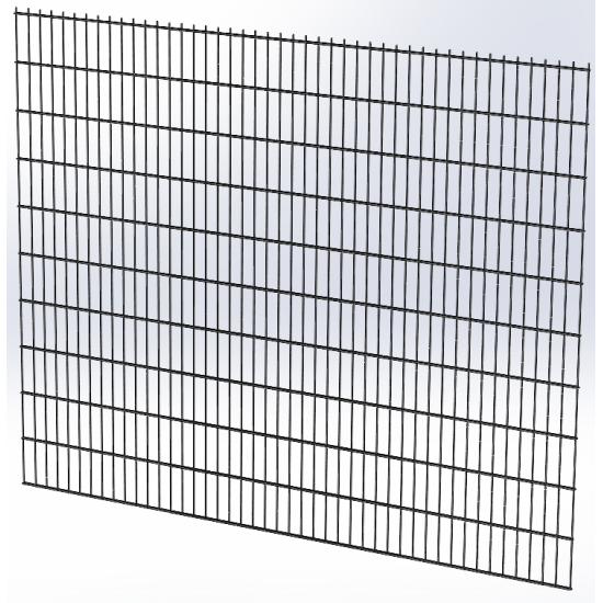 Панель огорожі дротяна Дуос H2,03–6/5/6 (2030x2500) оц Ст1 ТПК RAL 7016